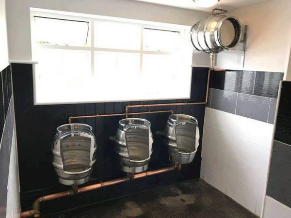 Beer Barrel Urinals