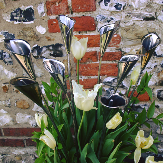 Stainless Steel Calla Lilies